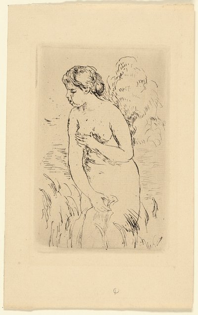 Stojící Bather od Pierre Auguste Renoir