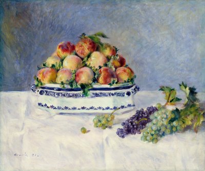 Zátiší s broskvemi a hrozny, 1881. od Pierre Auguste Renoir