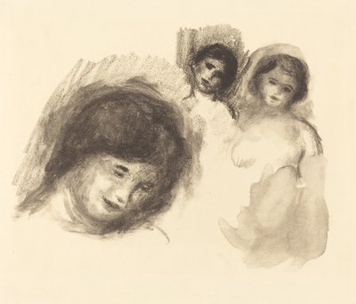 Kámen se třemi náčrty Kámen se třemi náčrty, 1904. od Pierre Auguste Renoir