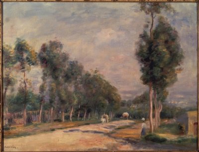 Ulice v Louveciennes od Pierre Auguste Renoir