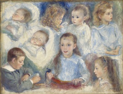Studie hlav od Pierre Auguste Renoir