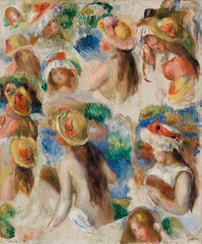 Studium hlav od Pierre Auguste Renoir