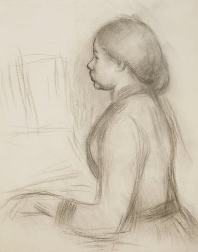 Studie mladé dívky u klavíru; Studium pro mladou dívku na klavír, od Pierre Auguste Renoir