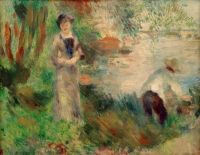 Na Ile de Chatou od Pierre Auguste Renoir