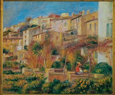 Terasa a Cagnes (olej na plátně) od Pierre Auguste Renoir