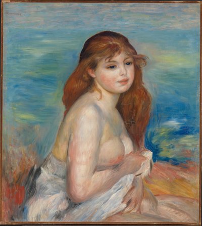 Plavovlasý lazebník, kolem roku 1887 od Pierre Auguste Renoir