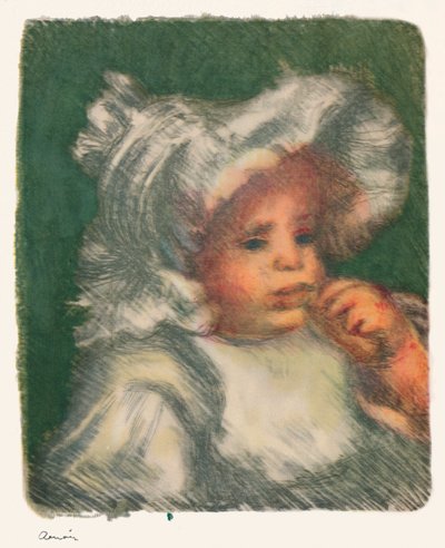 Dítě se sušenkou, cca 1898-1899, 1946 od Pierre Auguste Renoir