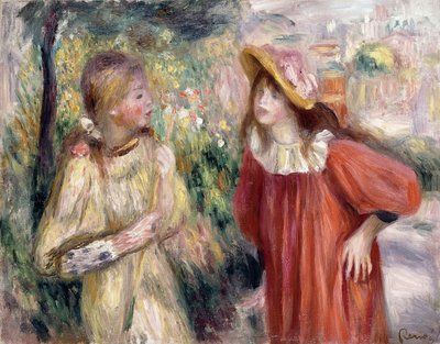 Rozhovor, 1895 od Pierre-Auguste Renoir