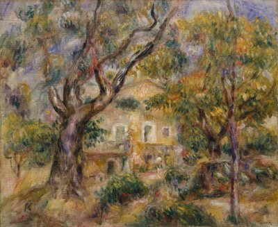 Farma v Les Collettes, Cagnes, 1908-14. od Pierre Auguste Renoir