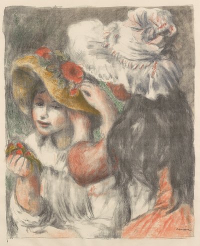 Klobouk připnutý květinami Klobouk připnutý, 1898. od Pierre Auguste Renoir