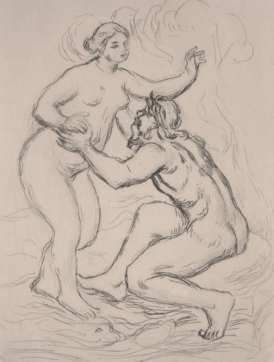 The River Scamander, kolem roku 1900 (lept) od Pierre Auguste Renoir