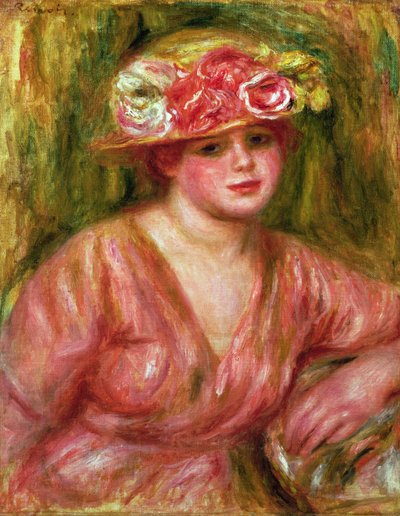 Růžový klobouk aneb Portrét lady Hesslingové od Pierre Auguste Renoir