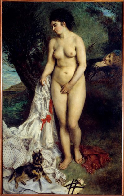 Koupač grifonků. Obraz Pierra Auguste Renoira (1841-1919) od Pierre Auguste Renoir