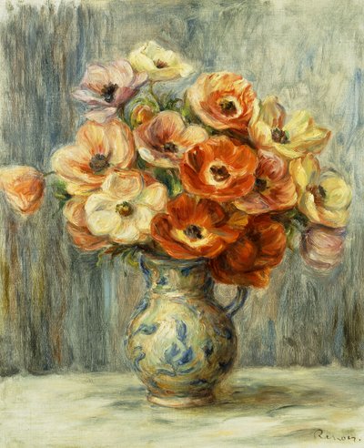Váza d" Sasanky, od Pierre Auguste Renoir