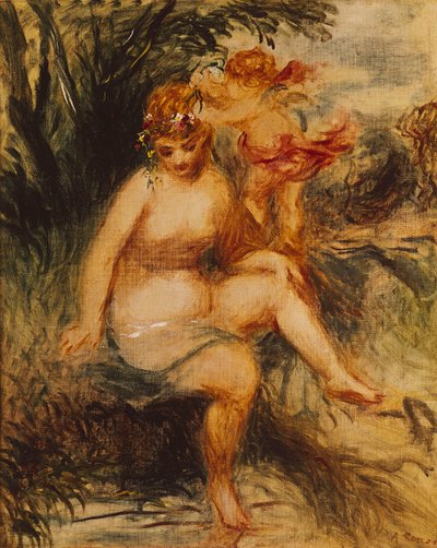 Venuše a láska od Pierre Auguste Renoir