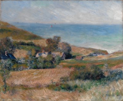Pohled na mořské pobřeží poblíž Wargemont v Normandii, 1880 od Pierre Auguste Renoir