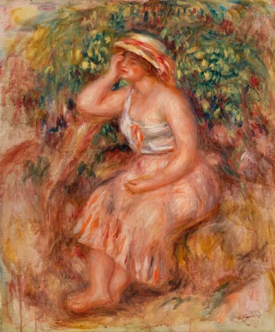 Žena snění od Pierre-Auguste Renoir