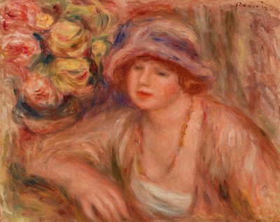 Žena se naklání od Pierre Auguste Renoir