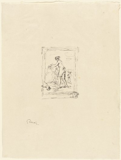 Žena s vinnou révou, 2. varianta od Pierre-Auguste Renoir