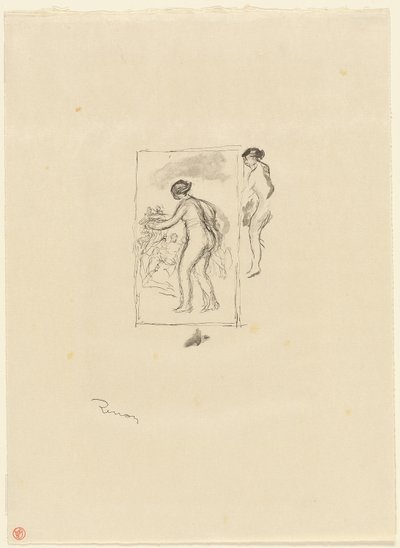 Žena s vinnou révou, 4. varianta od Pierre-Auguste Renoir