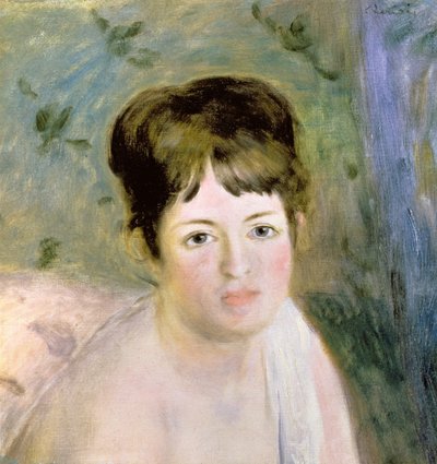 Ženská hlava, kolem roku 1876 od Pierre Auguste Renoir