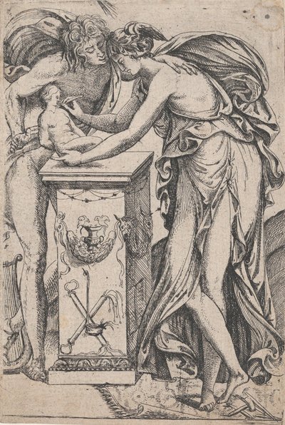 Apollo a duch sochařství, 1607-61. od Pierre Biard