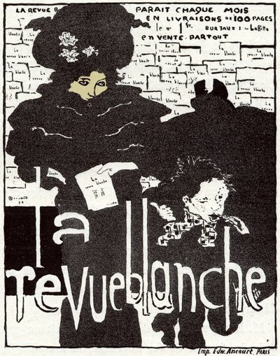 Umění. Revue Blanche. Plakát Pierre Bonnard, Francie od Pierre Bonnard