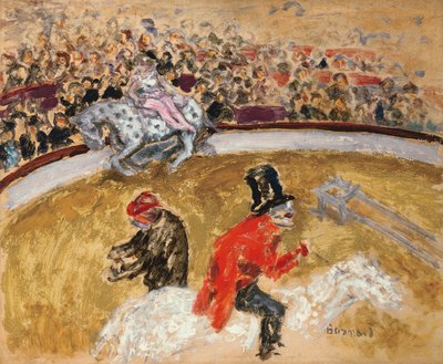 U cirkusu, asi 1897 (olej na desce) od Pierre Bonnard