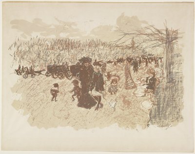 Avenue v Bois de Boulogne, c. 1898 (publikováno 1899) od Pierre Bonnard