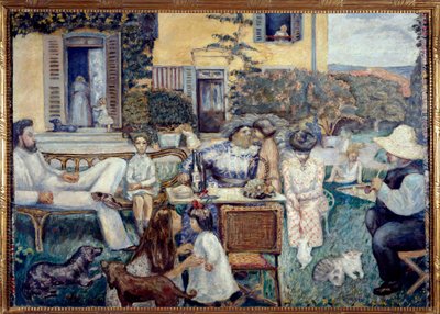 Buržoazní odpoledne aneb Terasová rodina, 1900 od Pierre Bonnard