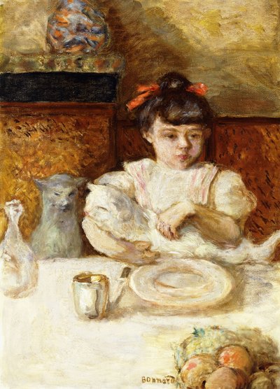 Dítě a kočky; Enfant et Chats, kolem roku 1906 (olej na plátně) od Pierre Bonnard