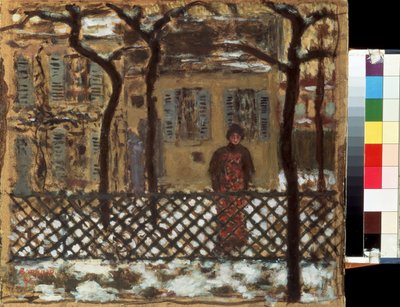Za plotem. Obraz Pierra Bonnarda (1867-1947) od Pierre Bonnard