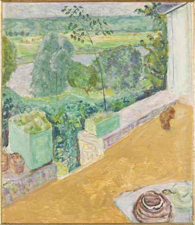 Pes na terase Pes na terase, 1917. od Pierre Bonnard