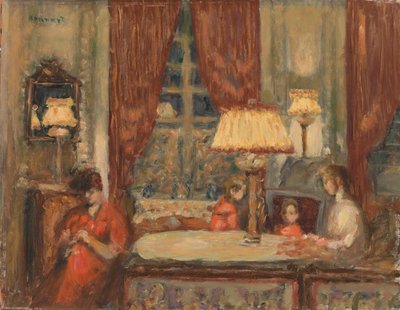 Večer pod lampami od Pierre Bonnard