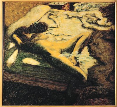 Žena podřimující na posteli ... (malba na plátně) od Pierre Bonnard