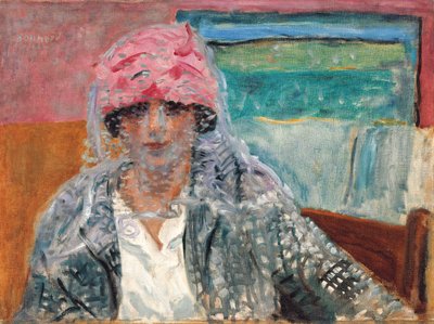 Žena se závojem (paní Lucienne Dupuy de Frenelle), kolem roku 1917 (olej na plátně) od Pierre Bonnard