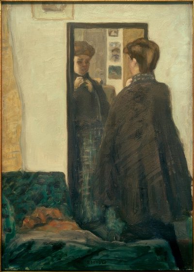 Žena před zrcadlem od Pierre Bonnard