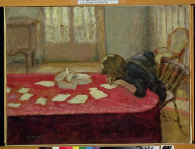 Dívka psaní od Pierre Bonnard