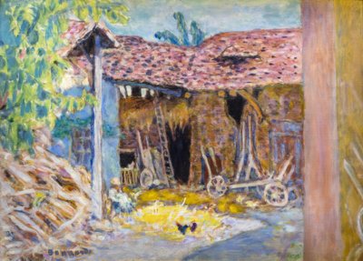 Nádvoří farmy nebo Stodola od Pierre Bonnard