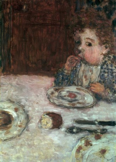 Dítě u snídaně od Pierre Bonnard