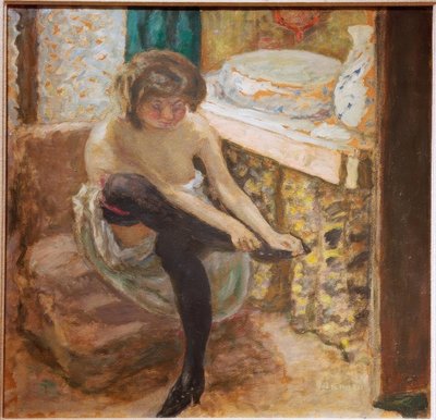 Žena s černými punčochami od Pierre Bonnard