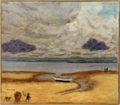 Pláž při odlivu (odliv v Arcachonu) od Pierre Bonnard