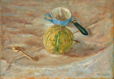 Modrý pohár od Pierre Bonnard