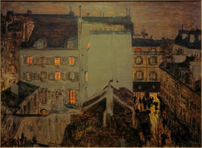 Montmartre v dešti nebo Rue Tholozé od Pierre Bonnard