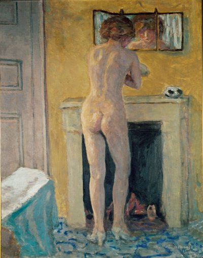 Nu Devant la Cheminee (olej na plátně) od Pierre Bonnard
