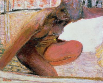 Akt krčící se ve vaně, 1940 od Pierre Bonnard