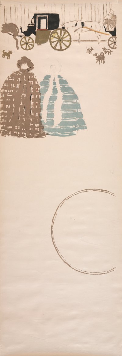 Promenáda ošetřovatelek, Frieze of Carriages, 1895. od Pierre Bonnard