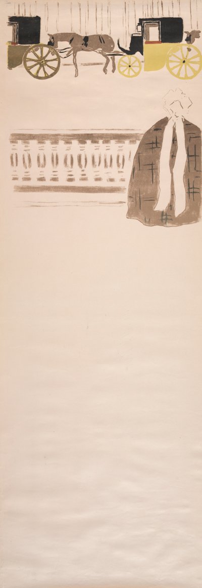 Promenáda ošetřovatelek, Frieze of Carriages, 1895. od Pierre Bonnard