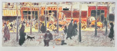 Pařížský bulvár, 1896 od Pierre Bonnard