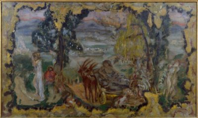 Animovaná krajina koupajících se od Pierre Bonnard